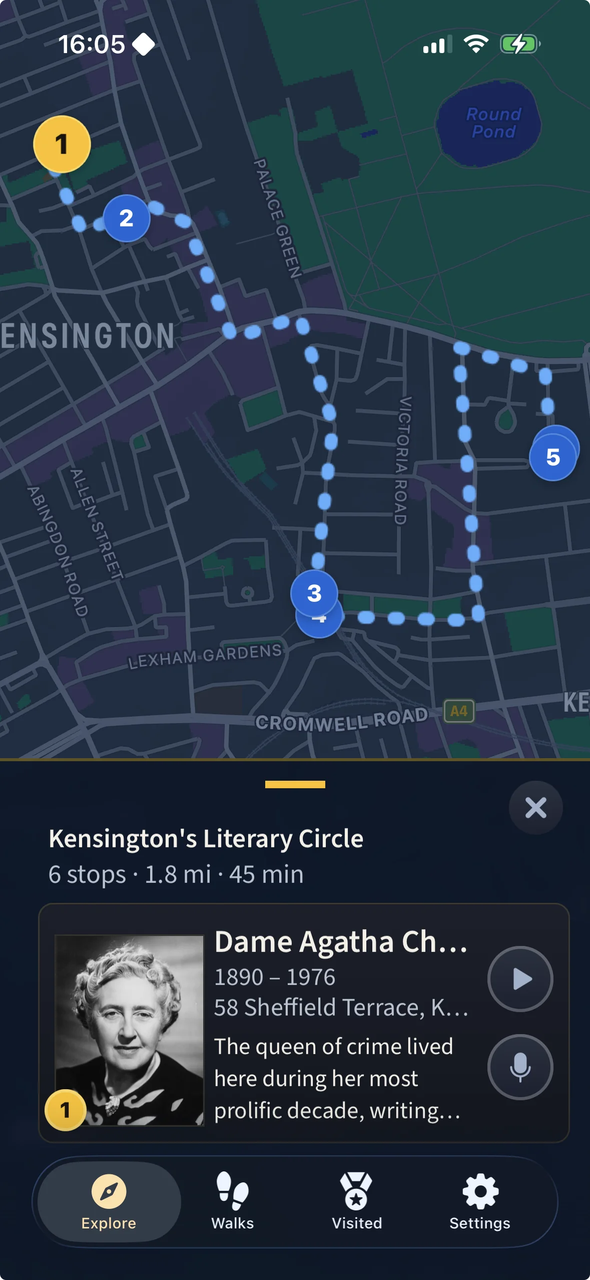 On the walk: Kensington's Literary Circle